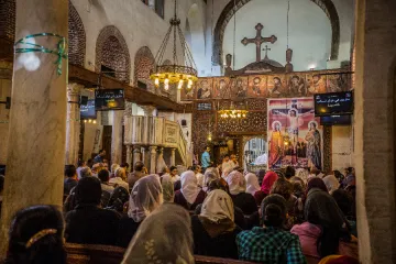 A Coptic Orthodox church in Old Cairo, a historic area of the Egyptian capital.