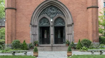 The Chapel of the Good Shepherd is home to the General Theological Seminary in the Chelsea neighborhood of New York City.