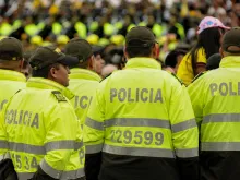Police in Bogotá, Colombia, in 2017