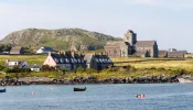 Iona Abbey and nunnery, established 563 AD on the site of the monastery founded by St. Colmcille, also known as Columba.