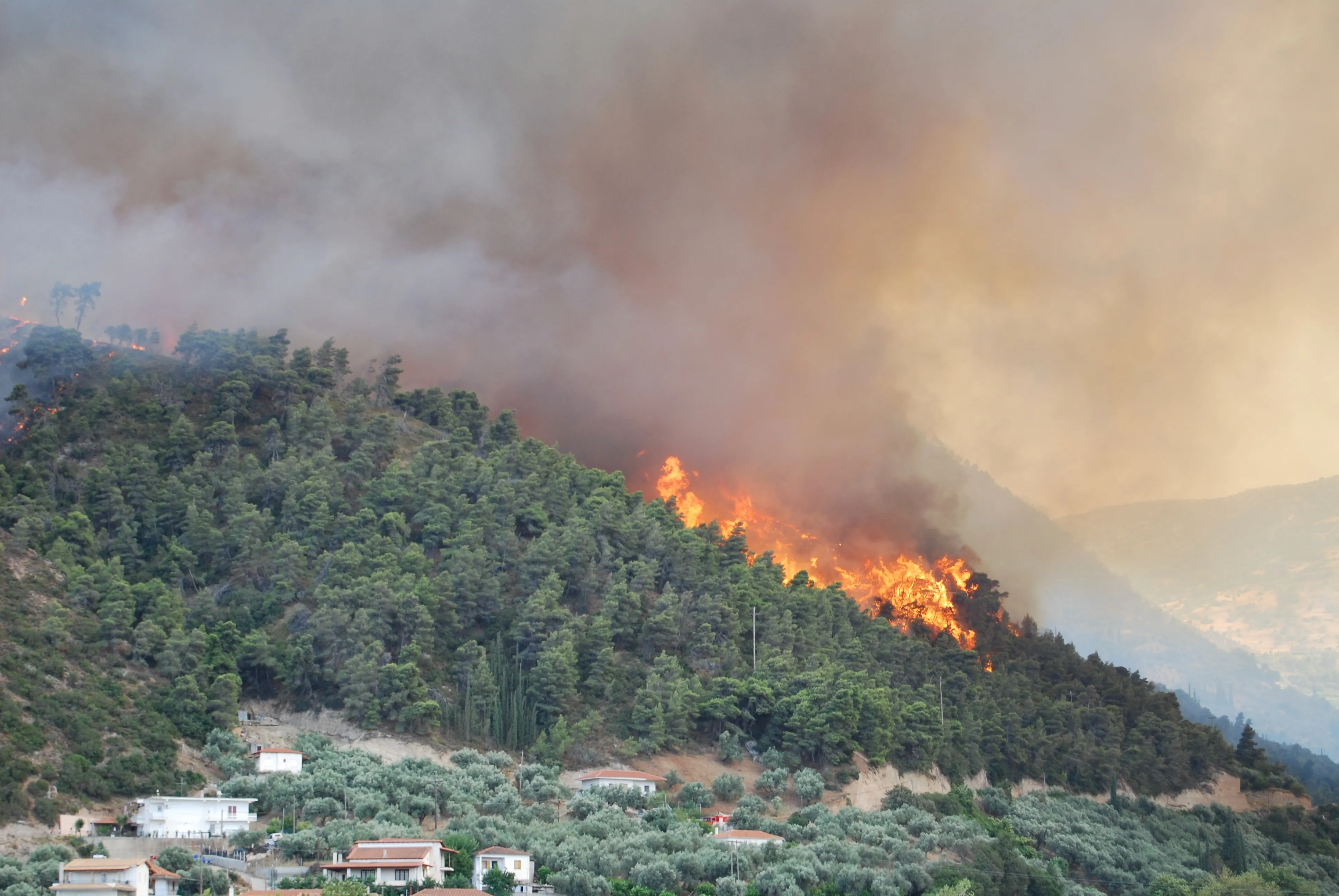 A forest fire rages on the Greek island of Corfu on July 24, 2023.?w=200&h=150