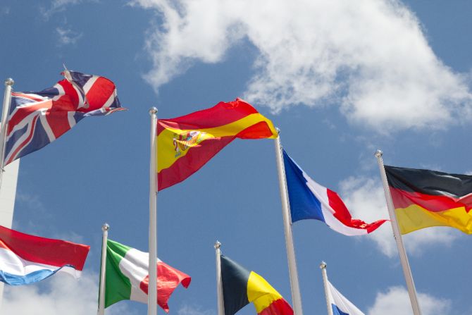 Flags of countries in Europe