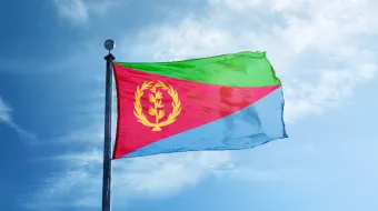 The flag of Eritrea.