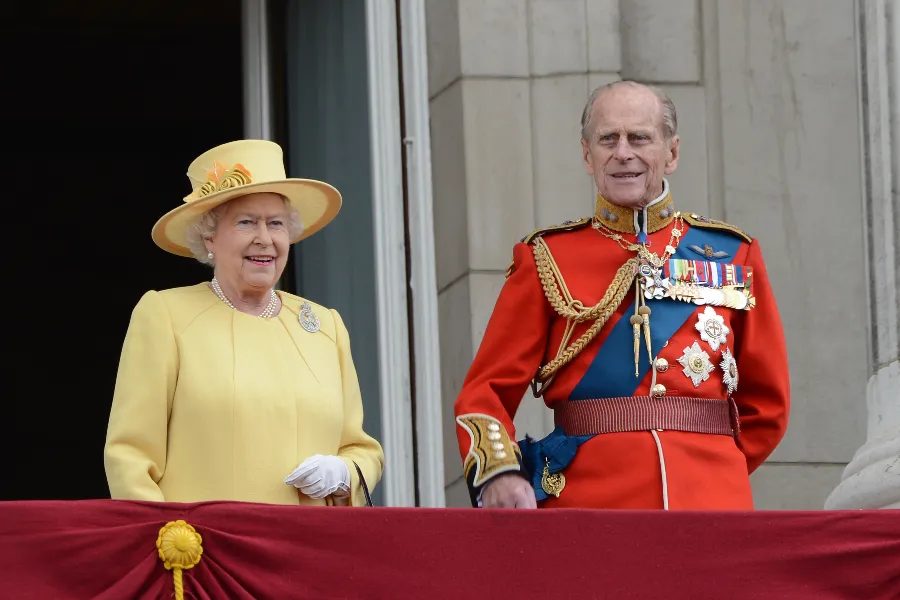 Queen Elizabeth II and the Duke of Edinburgh attend the Trooping of the Colour in London, England, June 16, 2012.?w=200&h=150