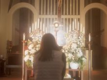 A scene from the "Silent Night" Christmas video from the Diocese of Lansing.