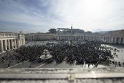 The crowd in St. Peter's Square for the pope's Angelus address on Jan. 14, 2024.