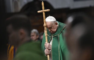 Pope Francis presides over Mass for the Sunday of the Word of God in St. Peter’s Basilica on Jan. 21, 2024. Vatican Media