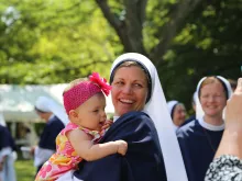 Sister Maris Stella attended the U.S. Naval Academy and enjoyed her years of military service. But she felt God was calling her to an even higher level of service.