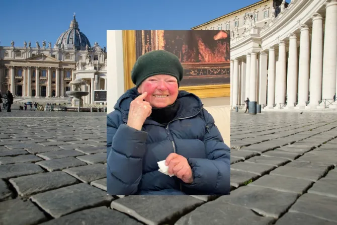 St. Peter’s Square and Sister Marie Lucindis Stock