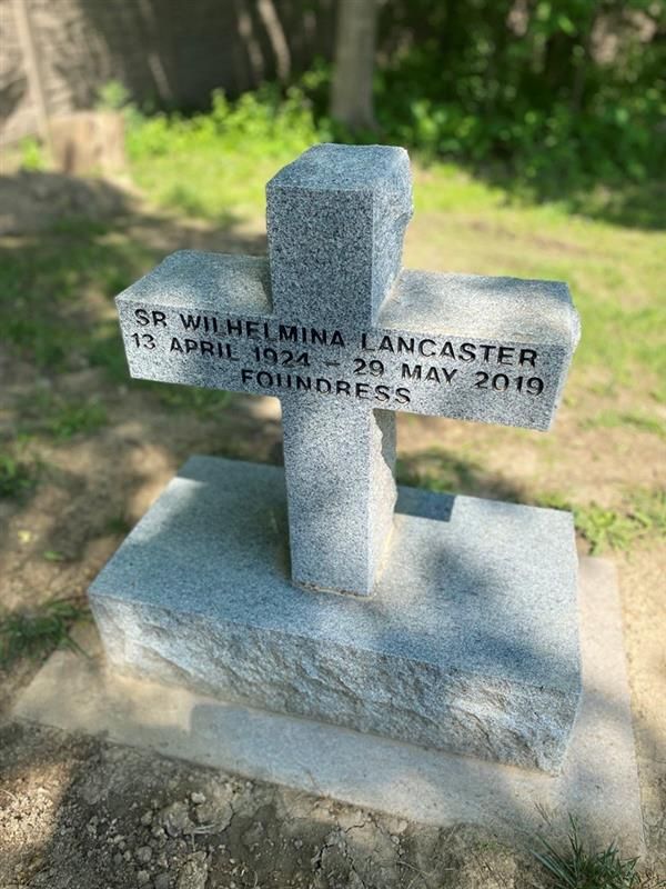 Sister Wilhelmina Lancaster's former grave at the monastery for the Benedictine Sisters of Mary, Queen of the Apostles, in Gower, Missouri. Credit: Kelsey Wicks/CNA