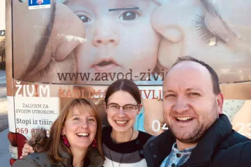 The advertising campaign by pro-life NGO Zavod ŽIV!M in Slovenia