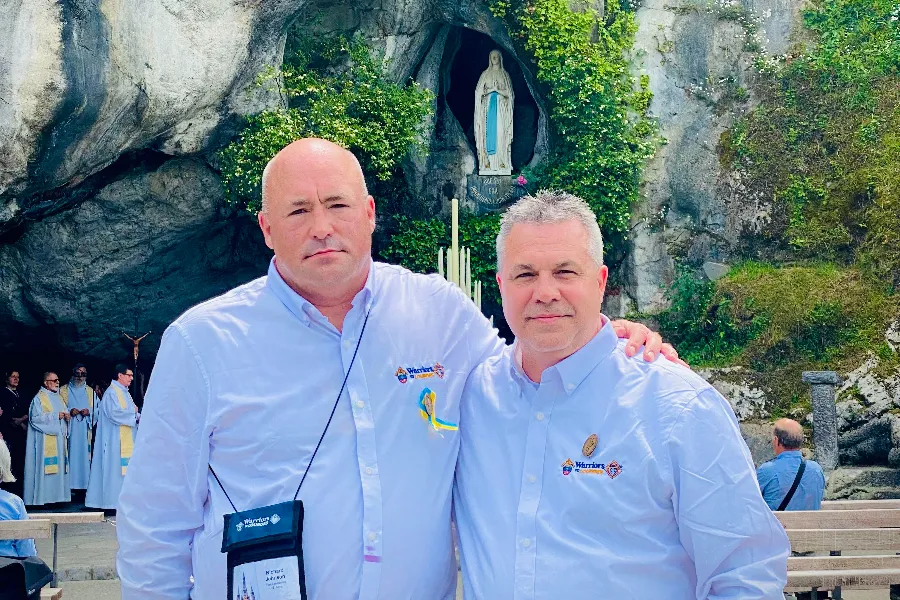 Richard Johnson, left, and his brother Djay attend the 8th annual Warriors to Lourdes pilgrimage on May 10-16, 2022.?w=200&h=150