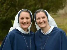 Sister Pia Jude (left) and Sister Luca Benedict (right), twin sisters and Sisters of Life.