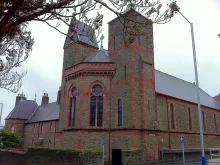 The Church of St. Mary of the Isle, located in Douglas on the Isle of Man in the British Isles.