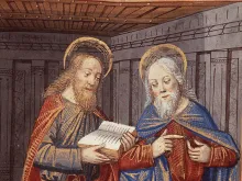 St. Simon Zelotes holding a book and St. Jude Thaddaeus