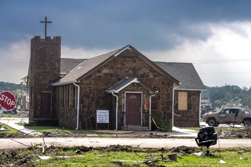 Tabernacle untouched at Oklahoma parish hit by powerful tornado