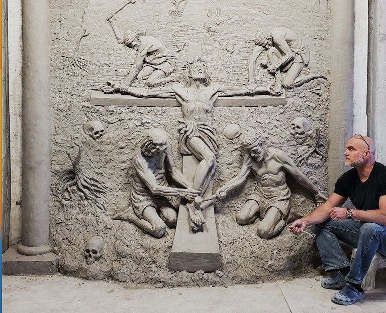 Catholic sculptor readies monumental Stations of the Cross in Orlando, Florida