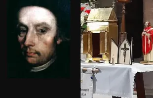 St. Edmund Arrowsmith | An altar display of items associated with 17th century English Martyr St. Edmund Arrowsmith. Wikimedia (CC0) | Joseph Kellaway Burnell