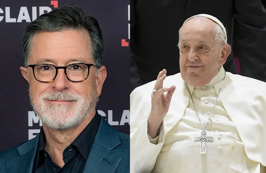Stephen Colbert and Pope Francis.?w=200&h=150