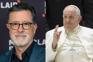 Pope Francis Stephen Colbert