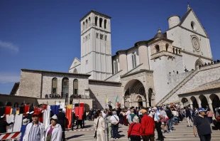 Assisi | Oct. 4, 2023: The faithful gather to celebrate the feast of St. Francis of Assisi in Assisi, Italy. Sala Stampa Sacro Convento Assisi