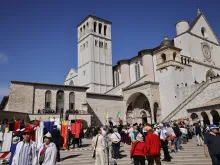 Assisi | Oct. 4, 2023: The faithful gather to celebrate the feast of St. Francis of Assisi in Assisi, Italy.