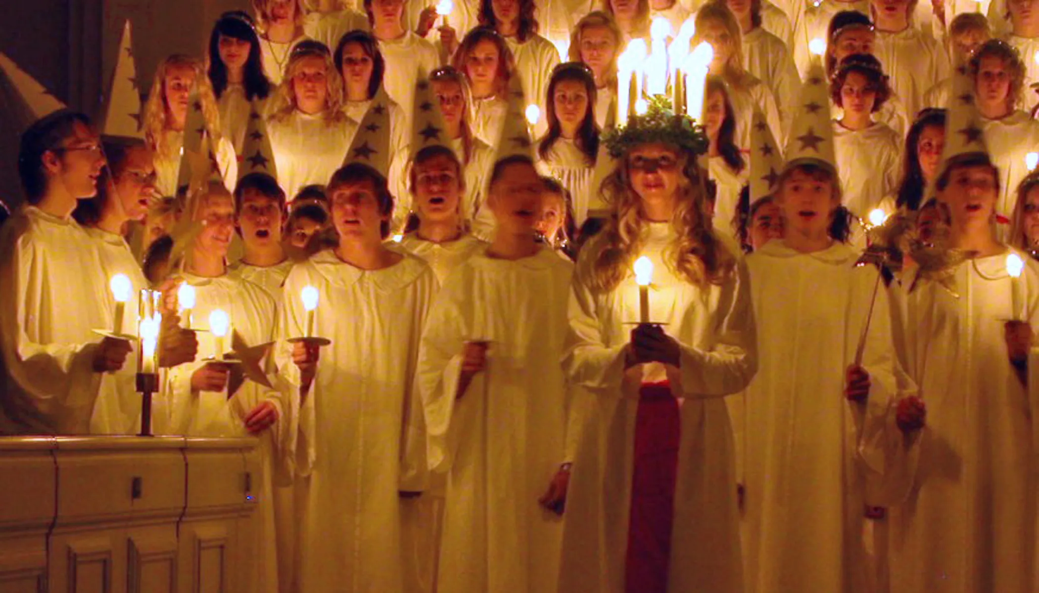 Children participate in the annual St. Lucy's Day celebration in Sweden.?w=200&h=150