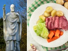St. Patrick and corned beef.