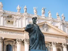 Sculpture of St. Peter outside of St. Peter’s Basilica at the Vatican.