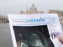 The front page of the new L’Osservatore di Strada, which will be available June 30.