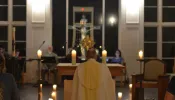 Adoration of the Blessed Sacrament at the St. James Chapel at Bethany Center in Lutz, Fla., April 25, 2022.