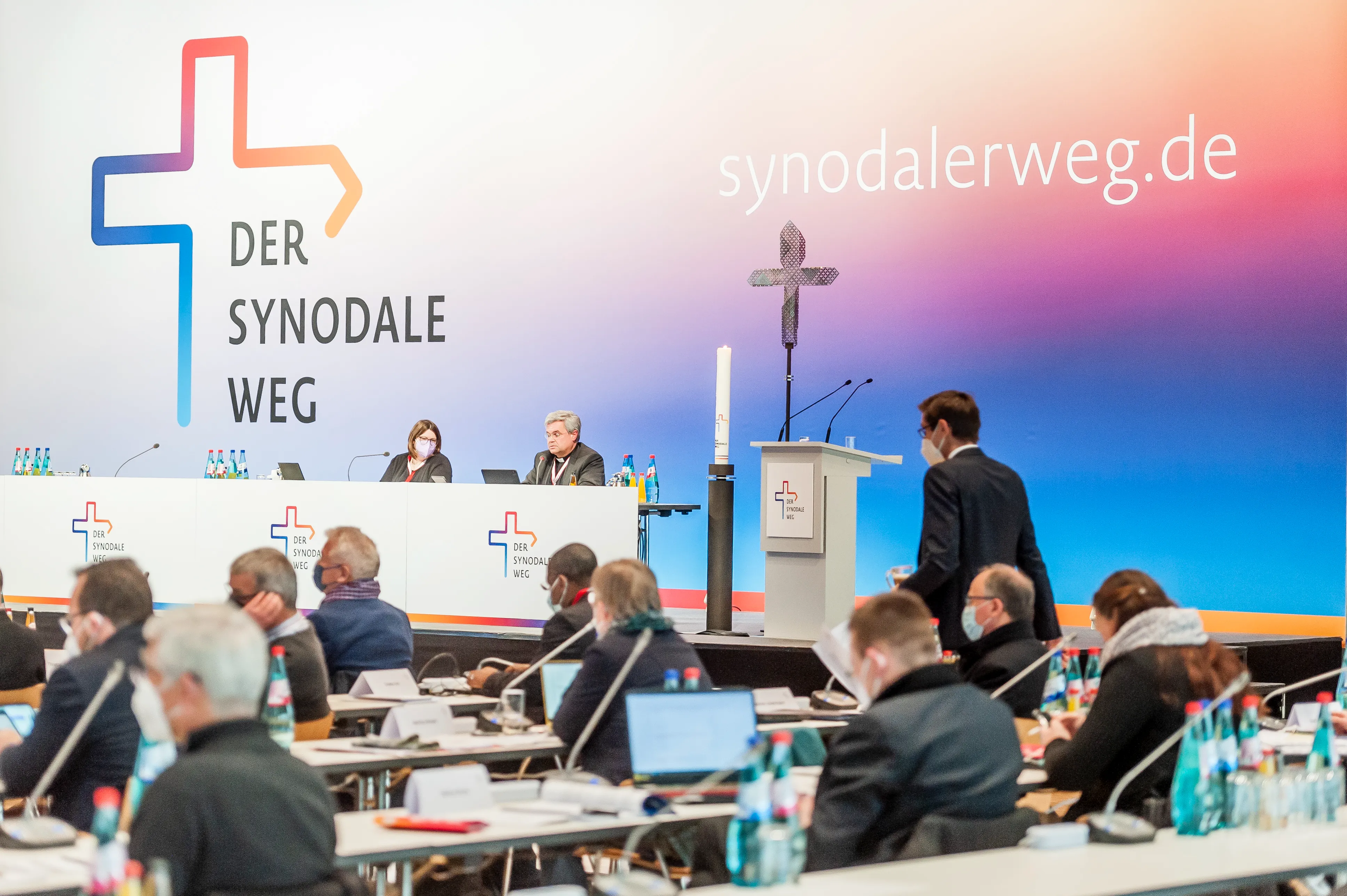 A meeting of the "Synodal Way" in Frankfurt, Germany in February, 2022.?w=200&h=150