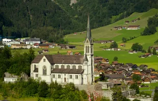 The Church of the Sacred Heart of Jesus in Lungern, Switzerland Shutterstock