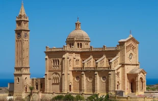 The Basilica of the National Shrine of the Blessed Virgin of Ta’ Pinu on the Maltese island of Gozo. Xanella22 via Wikimedia (CC BY-SA 4.0).