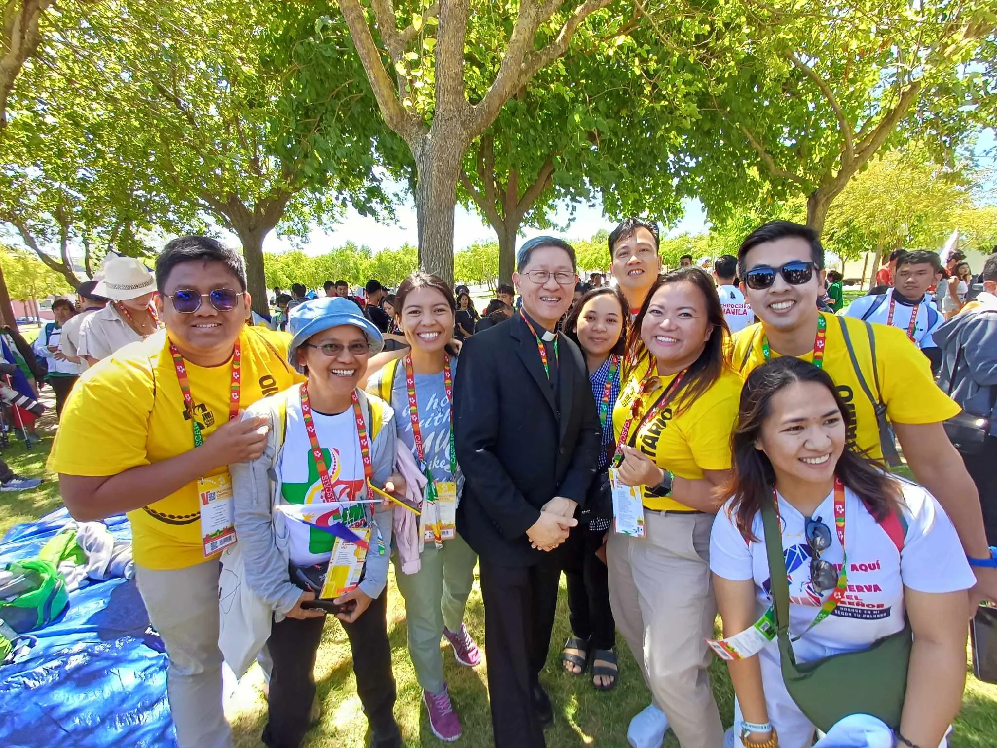 Cardinal Luis Antonio Tagle and pilgrims from the Philippines at the 2023 World Youth Day in Lisbon, Portugal?w=200&h=150