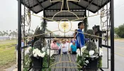 Hundreds of Catholics join the National Eucharistic Pilgrimage in the Rio Grande Valley in south Texas on May 22, 2024.