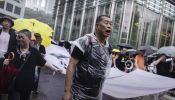 Jimmy Lai at a Hong Kong protest