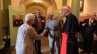 Prince Charles attends the Society of St. Augustine of Canterbury centenary reception at Archbishop’s House, Westminster, England, May 10, 2022.