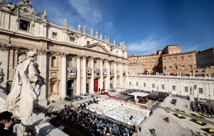 The canonization of John Henry Newman in St. Peter’s Square, Oct. 13, 2019. Daniel Ibáñez/CNA.