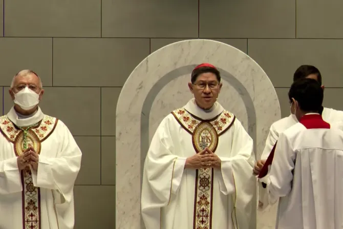 Cardinal Luis Antonio Tagle presides at the consecration of the Cathedral of Our Lady of Arabia in Bahrain