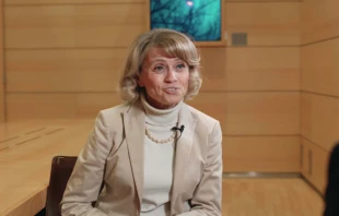Päivi Räsänen, Finland’s interior minister from 2011 to 2015. Screenshot from ADF International’s YouTube channel.