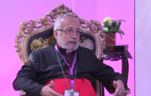 Patriarch Raphaël Bedros XXI Minassian. Screenshot from MECC - The Middle East Council of Churches YouTube channel.