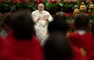 Pope Francis preaches at Pentecost Sunday Mass in St. Peter’s Basilica, June 5, 2022. Vatican Media.