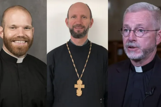 Father Joseph Friend, Father Artur Bubnevych, and Father Donald Planty