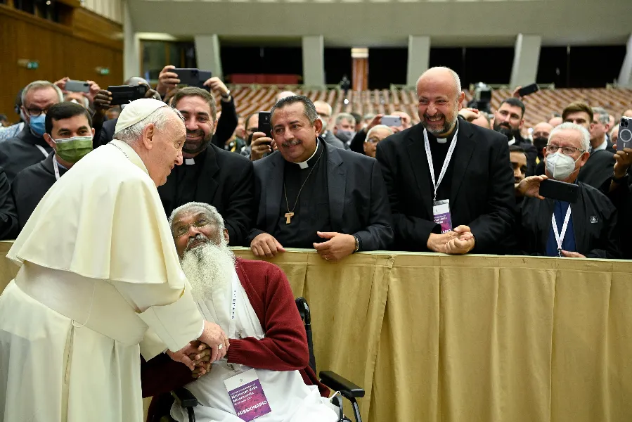 Pope Francis meets with Missionaries of Mercy at the Vatican on April 25, 2022.?w=200&h=150