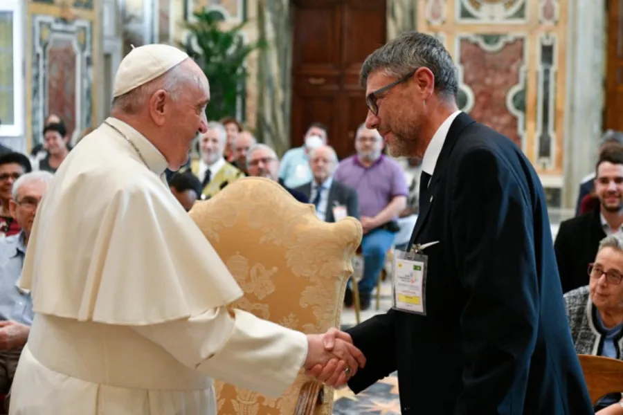 Pope Francis meets participants in the general chapter of the Secular Franciscan Order, Nov. 15, 2021.?w=200&h=150