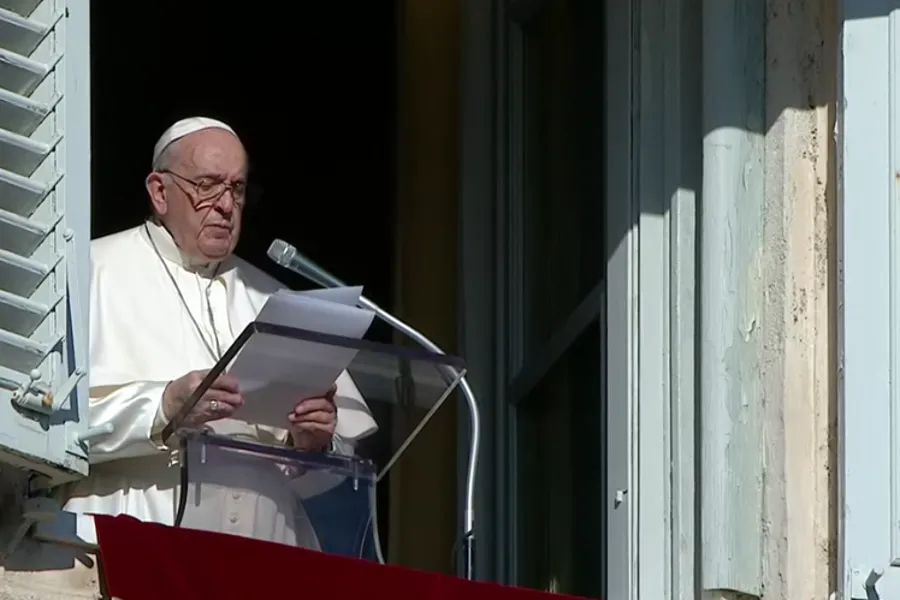 Pope Francis delivers his Angelus address at the Vatican, Dec. 12, 2021.?w=200&h=150