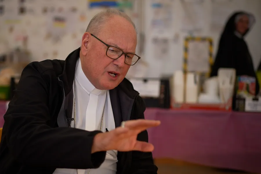 Cardinal Timothy Dolan speaks to Colm Flynn of EWTN News In Depth in Hrebenne, Poland.?w=200&h=150