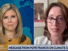 “EWTN News Nightly” host Tracy Sabol speaks with Dr. Erin Lothes, a Catholic environmental theologian and senior manager of the Laudato Si’ Animators Program with the Laudato Si’ Movement, on on May 9, 2024.