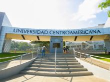 The economic sciences building of the Central American University (UCA) in Nicaragua.